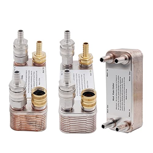20 Plate Wort Chiller Stainless Steel Brazed Plate Heat Exchanger Homebrew Beer Wort Chiller 20 Plate Heat Exchanger B3-12A for Floor Heating(A1) - size: A1