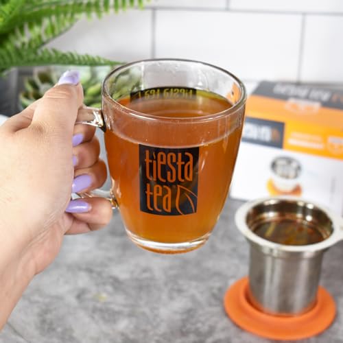 Tiesta Tea Brewbasket Stainless Steel Infuser Basket for Loose Leaf, Reusable Fine Mesh Strainer for Hot & Iced Drinks, Loose Leaf Steeper, Single Cup Tea Diffuser, Holds 5 Ounces - style: Brewbasket (Mug, Cup, Tea Pots)