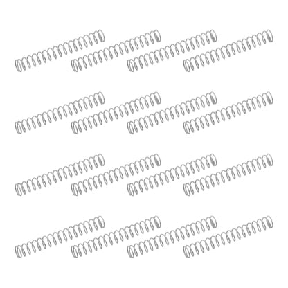 uxcell 50Pcs 304 Stainless Steel Compression Springs, 0.3mm x 2mm x 15mm Small & Tiny Pen Spring for Home Repair & DIY, Workshop & Industrial Use, (Silver Tone) - size: 2mmx15mm