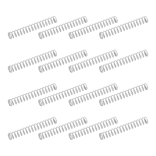 uxcell 50Pcs 304 Stainless Steel Compression Springs, 0.3mm x 2mm x 15mm Small & Tiny Pen Spring for Home Repair & DIY, Workshop & Industrial Use, (Silver Tone) - size: 2mmx15mm