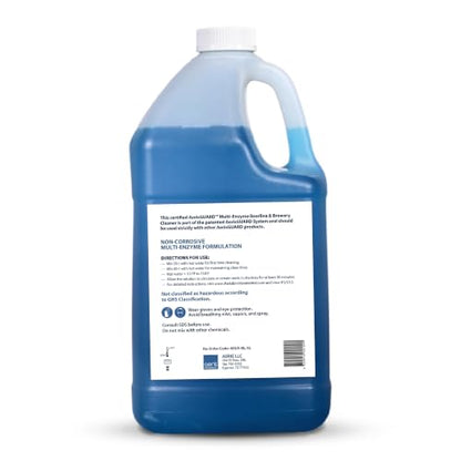 Multi-Enzyme Beer Line Cleaner, 1 Gallon, Professional Brewery and Kegerator Draft System Cleaning Solution, Non-Corrosive pH-Neutral Enzyme Formula for Bars, Pubs, and Headbrewers - size: 1 Gallon