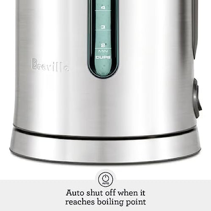Breville BKE700BSS Soft Top Pure Hot Water Kettle, 7 Cup, Brushed Stainless Steel - size: 1.7 litre