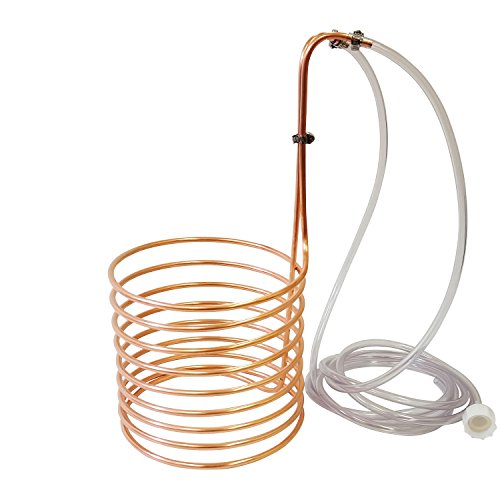 NY Brew Supply Wort Chiller, 1/4" x 20', Copper