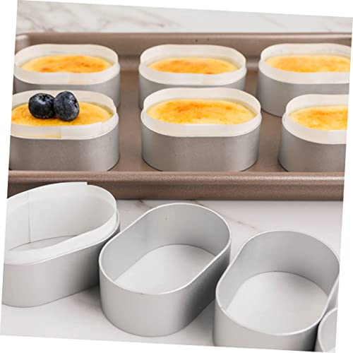 PRETYZOOM 110pcs Cheese Forms Molds Stainless Steel Mold Creative Baking Tool for Diy Cheesecake Candy Cake and Fondant