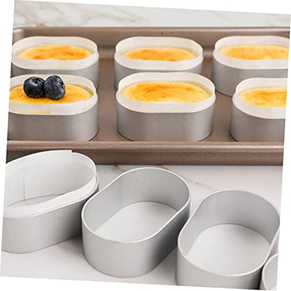 PRETYZOOM 110pcs Cheese Forms Molds Stainless Steel Mold Creative Baking Tool for Diy Cheesecake Candy Cake and Fondant
