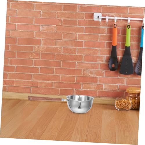 Stainless Steel Ladle with Dual Pour Spouts Ergonomic Long Handle for Comfortable Serving of Soups Sauces and Gravies Heavy Duty Kitchen Utensil for Effortless Pouring and Precise
