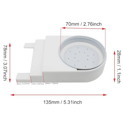2 Pcs Front Entrance Bee Feeder Plastic Bee Hive Feeders for Feeding Bees Water or Sugar Syrup