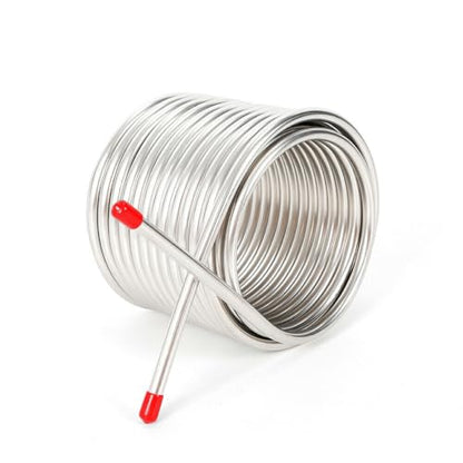 304 Stainless Steel Beer Cooling Coil Pipe, Double-Layer Wort Chiller for 12.7Qt Beer Fermenter, Brewing Equipmen