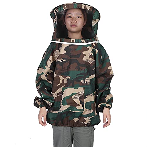 Thicken Beekeeping Protective Suit with Wide Brim and Veil for Beekeeper, Soft and Breathable, 1 X Jacket Included