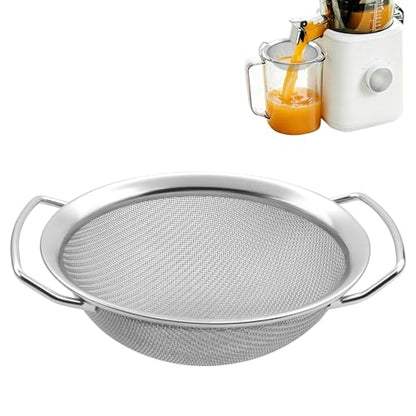 Juice Strainer for Nama J2, Stainless Steel Fine Mesh Strainer for Juicing with Dual Handles, Juicer Replacement Accessories for Smoothies Fruit Juice