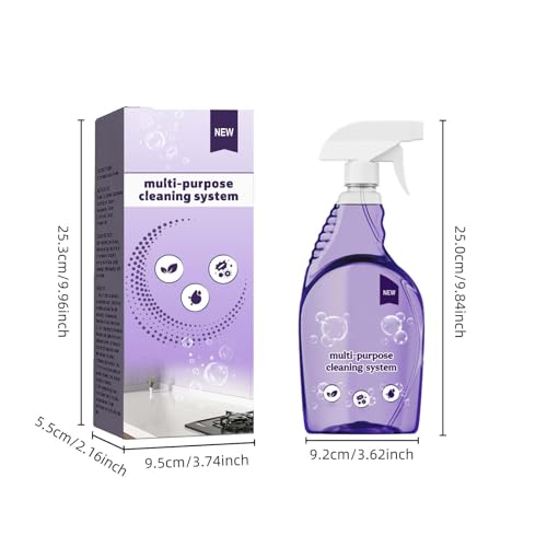 Clean Spray Cleaner for Ovens, Spray Oven Cleaner, Multi-Surface Cleaners with Concentrated Cleaning Tablets, Multi Purpose Cleaning for Ovens, for Kitchen,Bathroom (1 Bottle+12 Pcs)