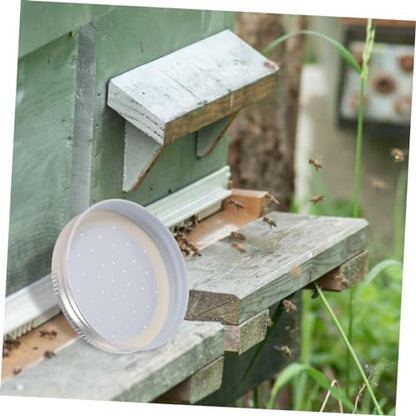 Levemolo 6-Pack Iron Bee Waterer Bee Drinking Feeder for Beekeepers Easy Hive Entrance Feeder Syrup Water Dispenser for