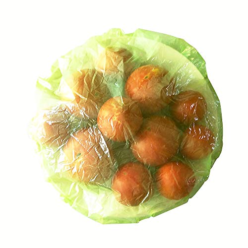 TCOTBE 60 Reusable Elastic Food Bowl Storage Covers,Variety of 3 translucent stretchable sizes and Colorful Dish Plate Covers,Alternative to foil, plastic wrap,BPA Free