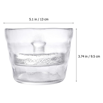 PRETYZOOM Small Glass Pickle Jar with Glass Weight - 650ml/21oz Tsukemono Maker with Heavy Duty Weight, Japanese One-Night Pickling Bowl Vegetable Fermentation for Sauerkraut, Kimchi