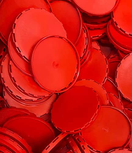 Generic Keg Caps 50pcs. Protect the filling and valve of your kegs with a vented keg cap. MATERIAL: PLASTIC. (RED) from JB Products Corp - color: Red