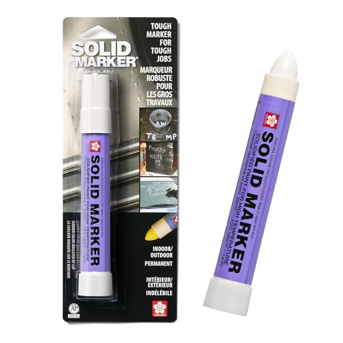 Sakura Solid Paint Markers - Permanent Marker Pens - Window, Wood & Glass Marker - White Paint - 1 Pack - color: White Paint