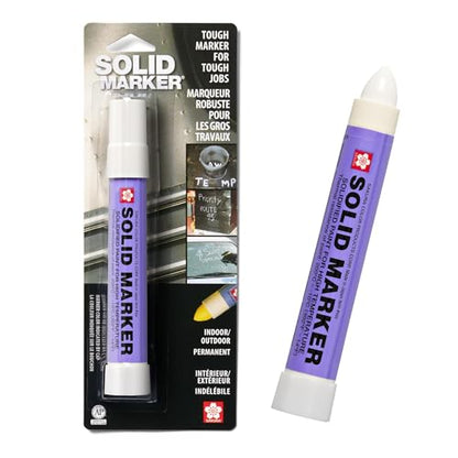 Sakura Solid Paint Markers - Permanent Marker Pens - Window, Wood & Glass Marker - White Paint - 1 Pack - color: White Paint