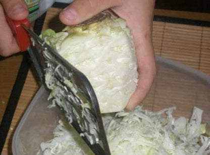 YukaBa Cabbage Kitchen Knife Slicer Chopper Shredder Sauerkraut Cutter Coleslaw Grater (Black) - color: Black
