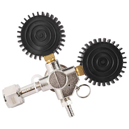 YaeBrew Dual Gauge CO2 Regulator for Draft Beer Homebrew Kegerator CGA320