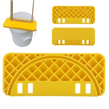 Honey Uncapping Tank Holder, Honey Harvesting Tools, Easy Clean Honey Extractor Tank Bucket Scraper for Beekeeping Hive Frames Cleaning, Fit All 5 or 6 Gallon Bucket