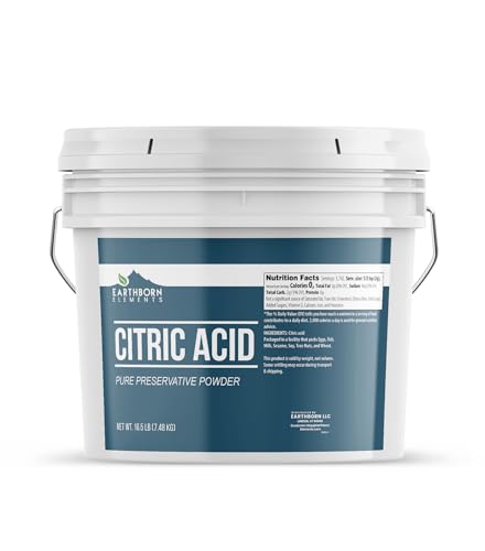 Earthborn Elements Citric Acid 2 Gallon Bucket, Food Safe, Preservative & Cleaner - size: 264 Ounce (Pack of 1)