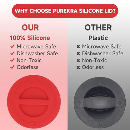 1 Pack Silicone Replacement Lids, Only Fit For Pyrex 4-Cup Tempered Glass Liquid Measuring Cups, Reusable & Food-Grade Silicone, Dishwasher & Microwave Safe (Cups not Included) - size: Lids For 4-Cup