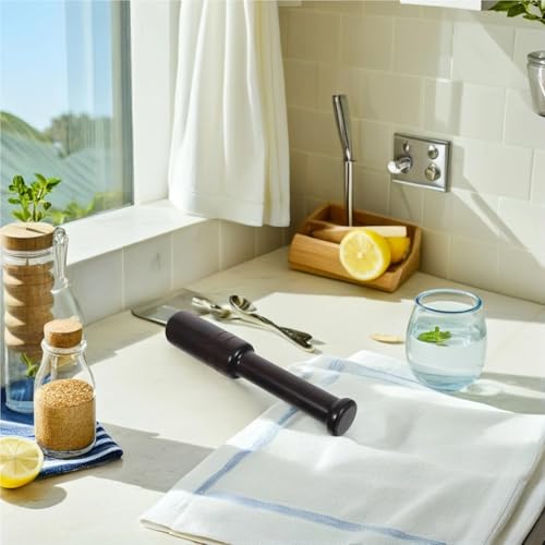 2Pcs Vegetable Fermentation Tamper Wooden Sauerkraut Pounder Black Fermentation Tamper Stick for Cabbage Pickled Vegetables Manual Grinding Rod Kitchen