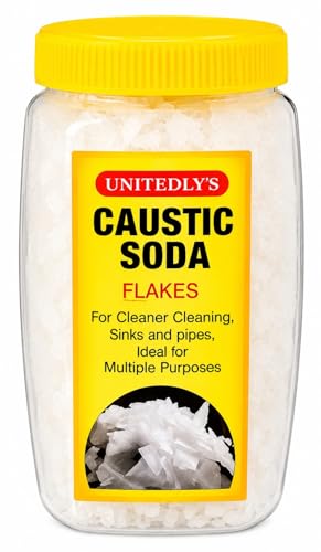 Caustic Soda Powder 350g - 99% Pure Sodium Hydroxide (Lye) Food Grade USP/FCC - for Soap Making, Pretzel & Bagel Bath, Drain Cleaner, pH Adjuster - Resealable Pouch