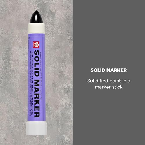 Sakura Solid Paint Markers - Permanent Marker Pens - Window, Wood & Glass Marker - Black Paint - 1 Pack - color: Black Paint