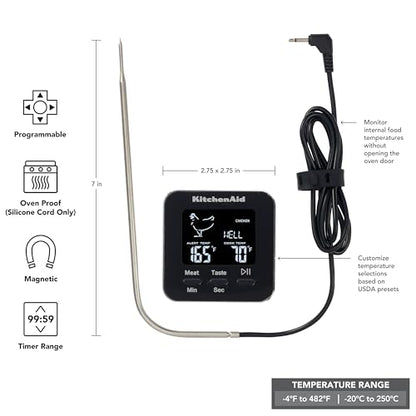 KitchenAid Programmable Wired Probe Thermometer