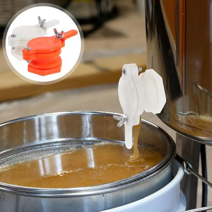 UPKOCH 2pcs Honey Gate Valve for Extractor Bucket Plastic Honey Spout Tap for Efficient Beekeeping Easy to Clean and Install Suitable for Small and Large