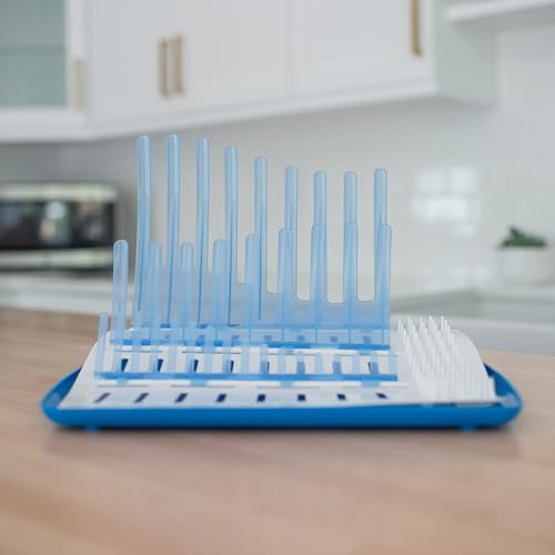Dr. Brown's Folding Baby Bottle Drying Rack for Easy Storage - Dry Nipples,Pacifiers and Other Baby Essentials,BPA Free,(Pack of 6) - color: Folding Drying Rack (Pack of 6)