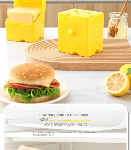 Cheese shaped fresh-keeping box ABS flip refrigerator storage box 300ML cheese slice special box, low-temperature resistant food box (yellow/white optional) - color: ABS flip cheese box (white)