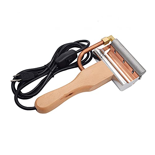 Electric Honey Uncapping Knife – 110V Heated Wax Scraper for Bees | Stainless Steel Blade. For Removing Wax Cappings from Honey Frames. Ergonomic Handle