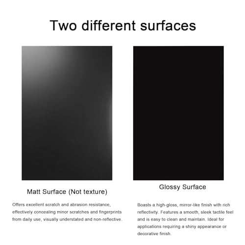 ABS Plastic Sheet 1/4 Inch Thick - 2PACK 12" x 16" Black Rigid ABS Board Impact Resistant Heat Moldable ABS Plastic Panel for Industrial DIY Projects, Home Decor, Handicrafts - (Frosted & Smooth) - size: 12x16x1/4 inch