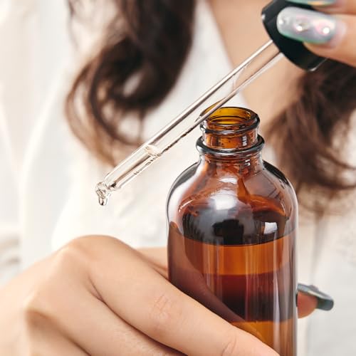 4PK 4oz(120ml) Amber Glass Bottles with Droppers and Phenolic Lids. 120ml Dropper Bottle with Corrosion Resistant Nitrile Rubber and Not Faded Markings. 4oz Bottles with Lids for Juice, Hot Sauces.