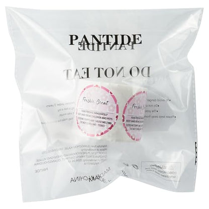 PANTIDE Freshiess Scent Care Instruction Stickers - 500 Count Car Freshie Warning Round Labels, Adhesive Roll Stickers with Line to Write Thermal Printed for Small Business (2 x 2 Inch, Pink Flower) - color: Freshiess Pink Flower