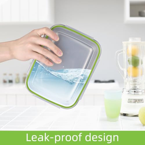 UPTRUST Stainless Steel Food Storage Containers | Leak Proof & Airtight Lids | Set of 9 Containers, Dishwasher & Freezer Safe - size: Set of 9 Containers