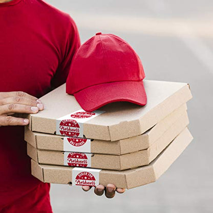 Food Delivery Tamper Evident Sealed for Freshness Labels - 500 Adhesive Stickers for Safe Food delivery (Circles 60 Pack) - size: Circles 2" - 60 Pack