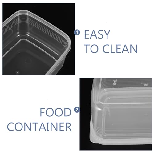Mikikit 1100ml Food Sealing Box with Lid, Bread and Cheese Preservation Container, Refrigerator Storage Container for Kitchen and Lunch Use