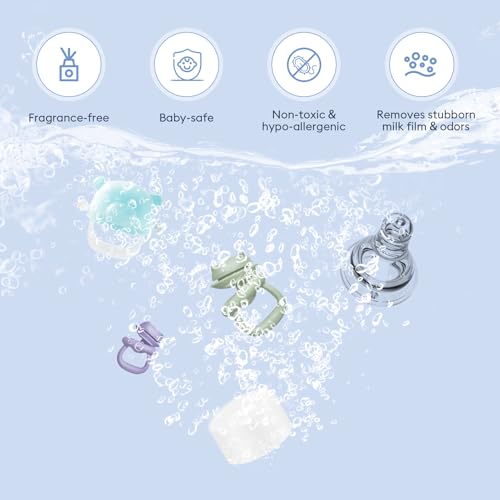 MOMFANN 300 Professional Deep Cleaning Detergent Tablets for All Baby Bottle Washers, Washer Tablets for Bottle Washer and Sterilizer and Dryer, Easy to Use - size: 300Pcs