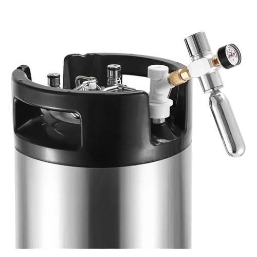 Home Brewing 0-60PSI Mini Co2 Regulator,Portable Co2 Charger with Stable Pressure & Steel Ring Gas Inlet,Homebrew Carbonated Kit Wine Accessories(C) - color: C