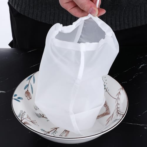 6 PCS Nut Bag Strainer Reusable 8 X 6 Inch Cheesecloth Bags for Straining Juice Strainer After Juicing 200 Fine Mesh Yogurt-Strainer for Straining Fruit Juice Coffee Cheese Tofu Cold Brew Filter