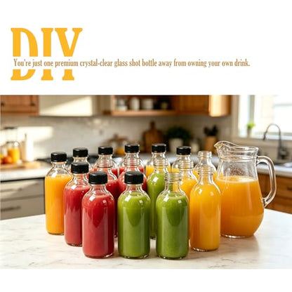 36 Pack 4oz Clear Glass Bottles with Lids, 120ml Boston Shot Bottles for Personal Care & Beauty Travel, Industrial Lab, Sample, Essential Oils, Potion, Juice, Whiskey, Spice - color: Clear, size: 4oz-36P