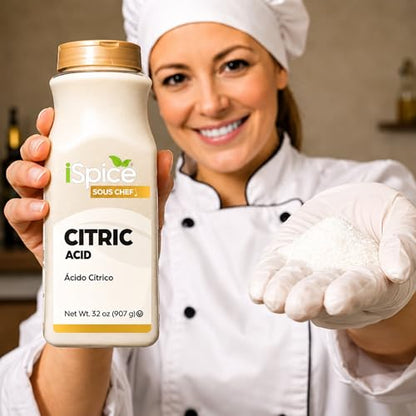 iSpice | Citric Acid | 32 oz | Bulk Size | Gourmet Spice | Kosher - size: 31.99 Ounce (Pack of 1)