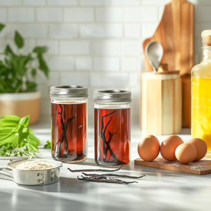 ComSaf 12 oz Mason Jars, 6 Pack Regular Mouth Glass Jars with Lids | BPA-Free Materials, Juice, Pickles, Sauces, Desserts, Overnight Oats, Medium Portions - size: 12oz*6 regular mouth