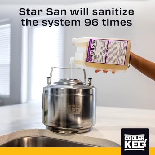 Star San Cleaner 32oz - No Rinse Food Grade Brewing Sanitizer Rinseless Cleaning Agent for Home Brew, Kegs, Stainless Steel. Acid-based, foaming sanitizer for Beer, Wine, & Mead Equipment