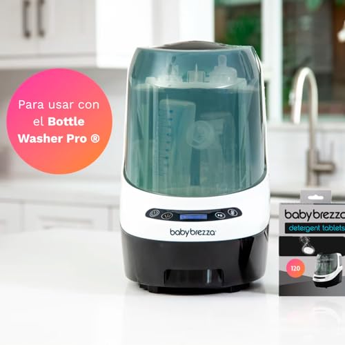 Baby Brezza Universal Detergent Soap Tablets for Baby Brezza Bottle Washer Pro and All Brands of Bottle Washers, 120 Tablets (Pack of 2)