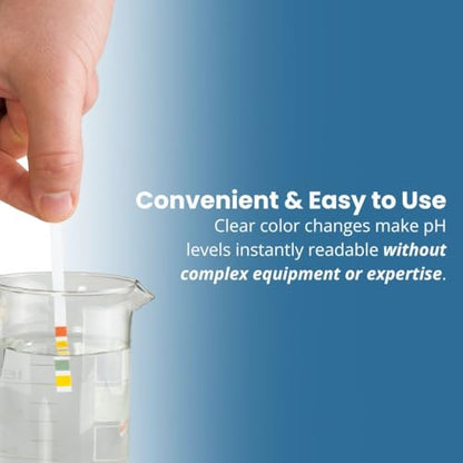 Universal pH Fix Indicator Strips 0-14, Quick and Accurate Result, 100 Bleed-Free Test Strip. Made in Germany. Safe, Easy pH Testing for Laboratory, Industrial, Professional, & Beginner Use