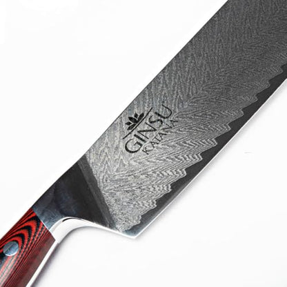 7" Cleaver - Stainless Steel AUS 10 Damascus - Heritage Collection - Authentic Japanese Performance in Your Kitchen
